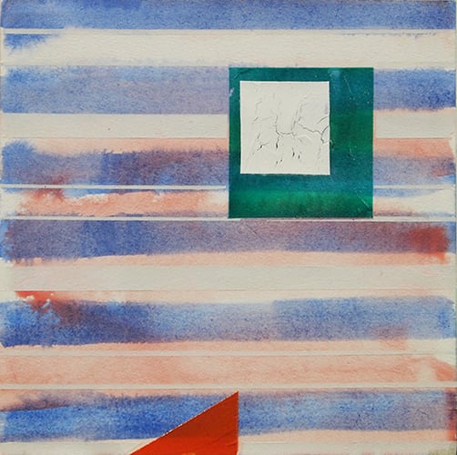 Tuomisen teos II Tepebaşı, 2012, akryyli paperilla.