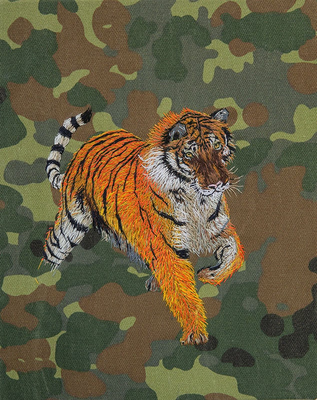 Taidemaalari Jesse Avdeikovin teos Siperian tiikeri.tiikeri_pieni