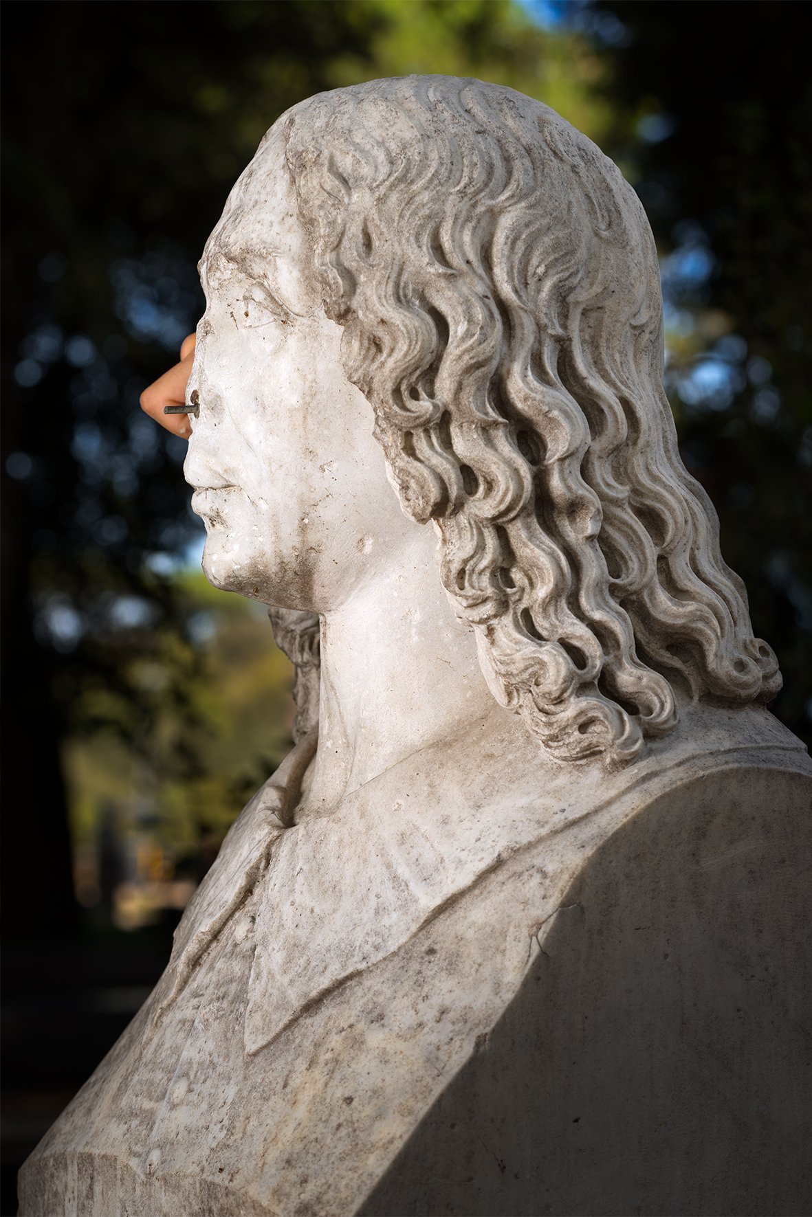 Valokuvataiteilija Bambergin teos Animating a bust II